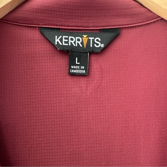 Kerrits Short Sleeve Technical Riding Shirt 1/4 Zip Pullover Sz Large Maroon NEW - Picture 3 of 9